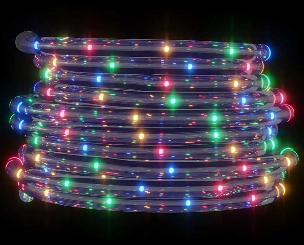 LED juosta su 240 įvairių spalvų LED, 10m, PVC