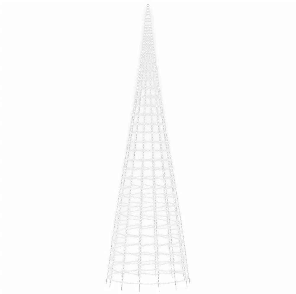 Kalėdų eglutė ant vėliavos stiebo, 800cm, 3000 šaltų LED
