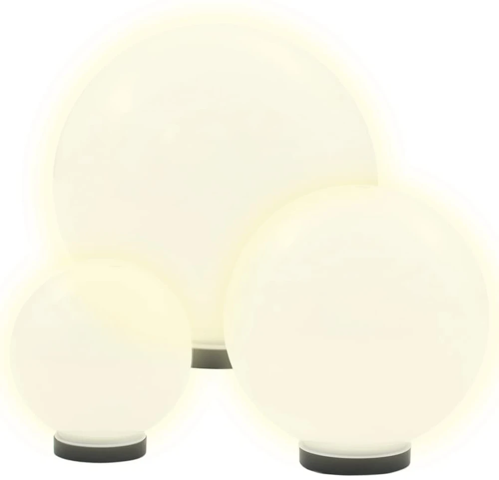 LED lempų rink., rut. form., 2d., sferiniai, 20/30/40cm, PMMA