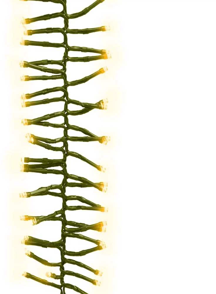 LED lempučių girlianda, 11m, PVC, 1000 šiltų baltų LED, tanki
