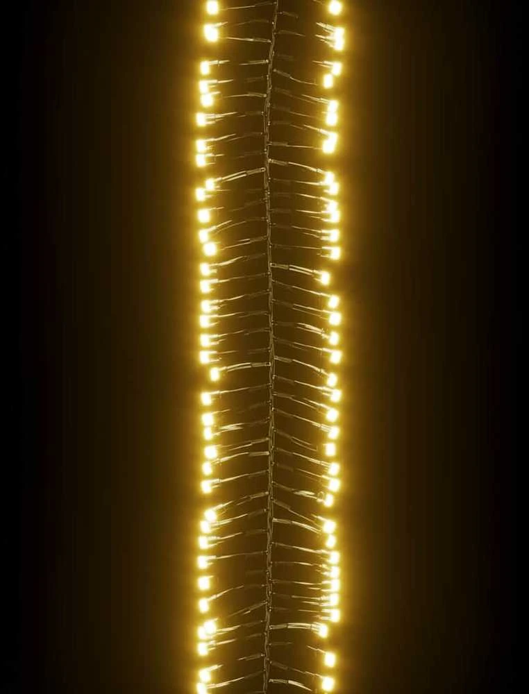 LED lempučių girlianda, 11m, PVC, 1000 šiltų baltų LED, tanki