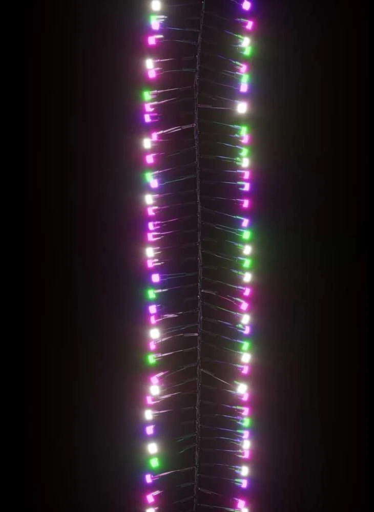 LED lempučių girlianda, 23m, PVC, 3000 pastelinių LED, tanki