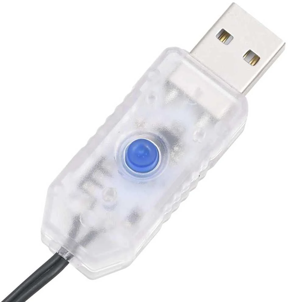LED lempučių girlianda, 30m, PVC, 300 mėlynos spalvos LED