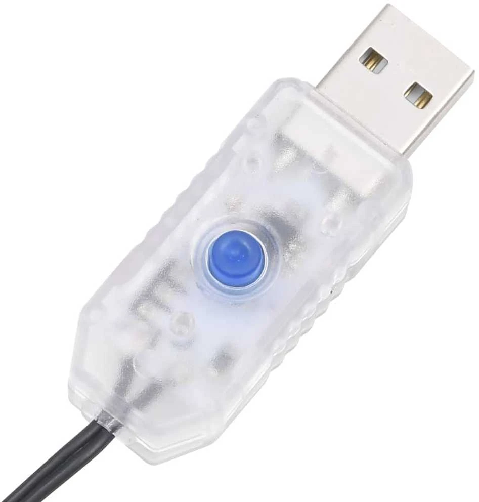LED lempučių girlianda, 30m, PVC, 300 šaltos baltos spalvos LED