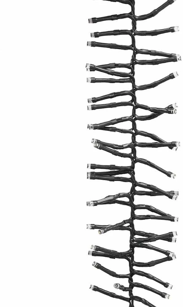 LED lempučių girlianda, 7,4m, PVC, 400 šiltų baltų LED, tanki