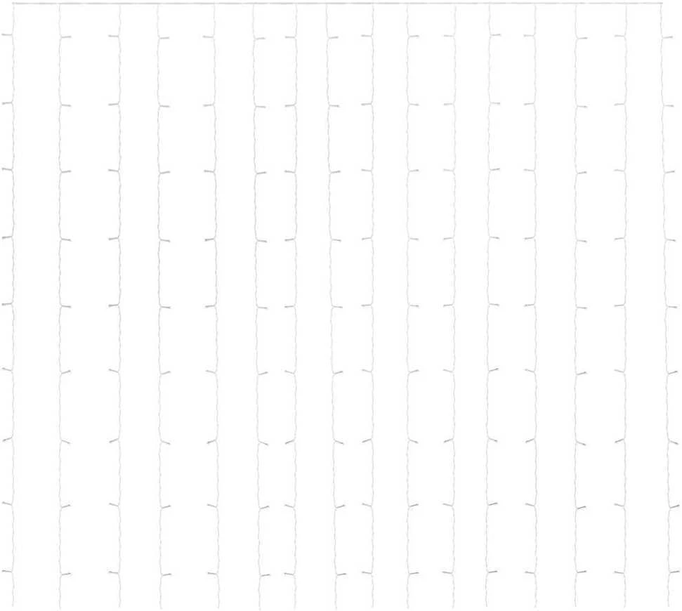 LED lempučių užuolaida, 3x3m, 300 mėlynų LED lempučių