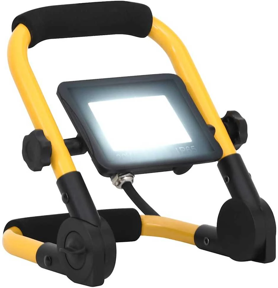 LED prožektorius su rankena, šaltos baltos spalvos, 20W