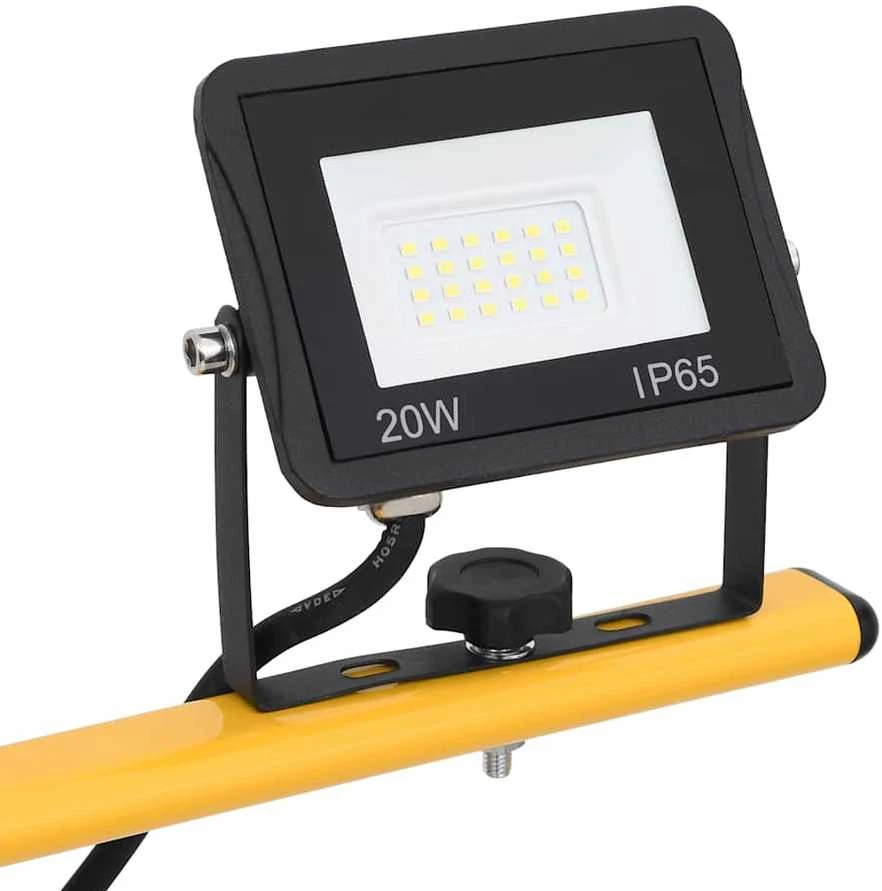 LED prožektorius su trikoju, šaltos baltos spalvos, 2x20W