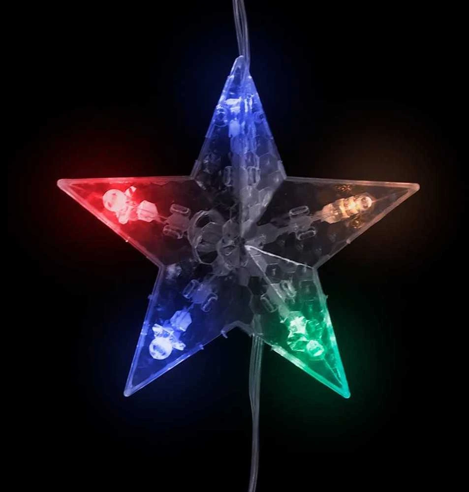 LED žvaigždžių užuolaida, 500 spalvotų LED lempučių