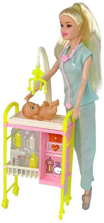 Lean Toys Lėlės rinkinys Daktarė