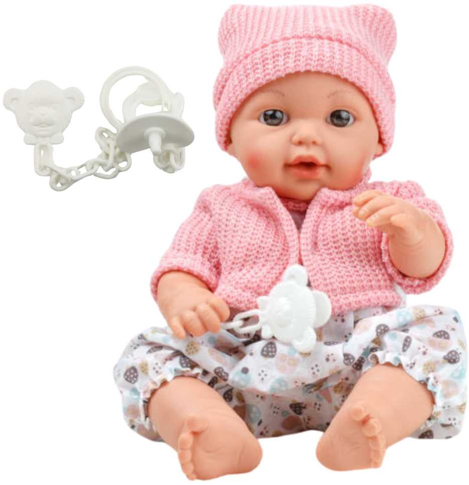 Lean Toys 30 cm lėlė kūdikis su garsais ir švarkeliu
