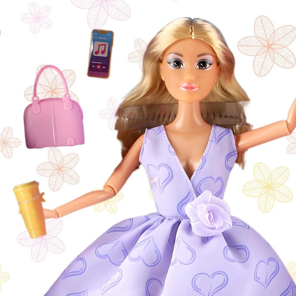 Lėlė Lily su ilgais šviesiais plaukais WOOPIE ROYAL 30 cm
