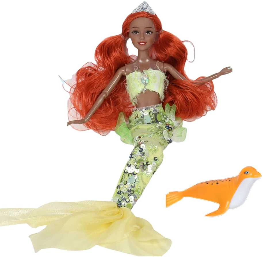Lėlė Sirena Emi Mermaid su ruoniuku WOOPIE ROYAL