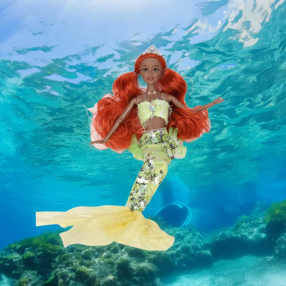 Lėlė Sirena Emi Mermaid su ruoniuku WOOPIE ROYAL