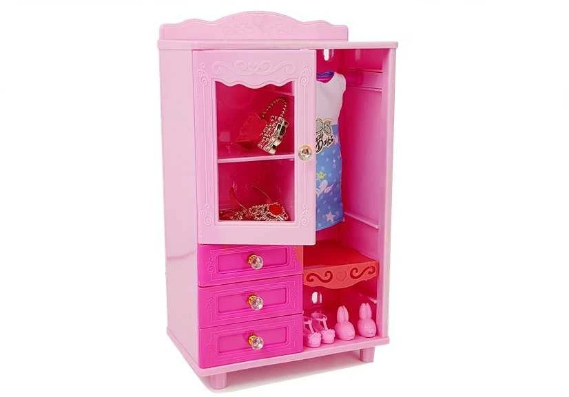 Lean Toys Lėlių baldų komplektas lova su spinta