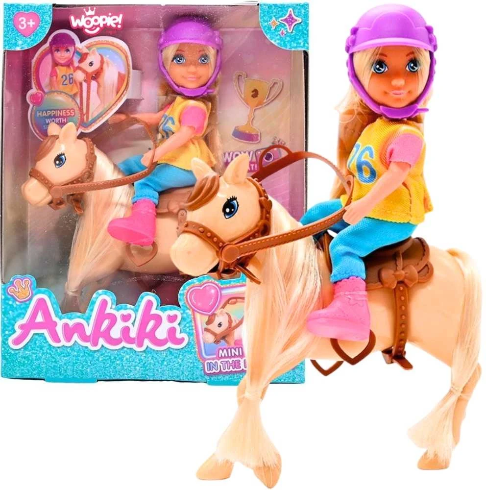 Lėlės rinkinys su arkliu WOOPIE ROYAL