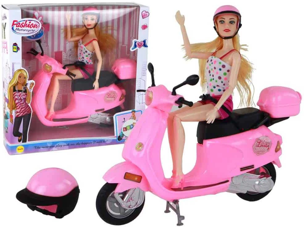 Lėlė su motoroleriu Lean toys