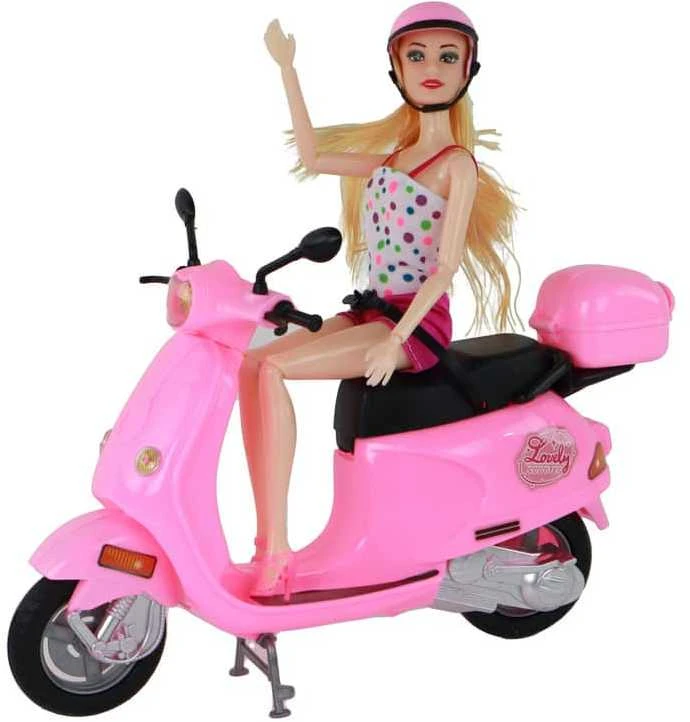 Lėlė su motoroleriu Lean toys