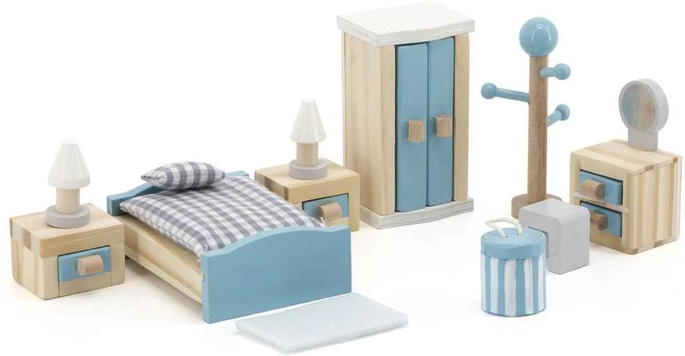 Viga Toys VIGA Lėlių namelis Baldai Miegamajam