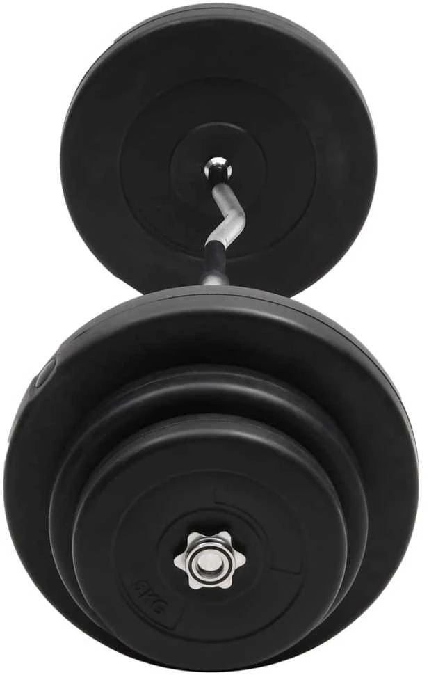Lenkta štanga su svoriais, 60kg