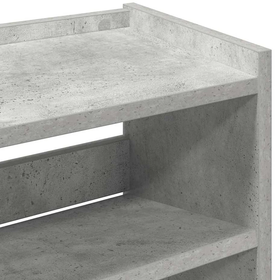 Lentyna batams, betono pilka, 60x25x62cm, apdirbta mediena
