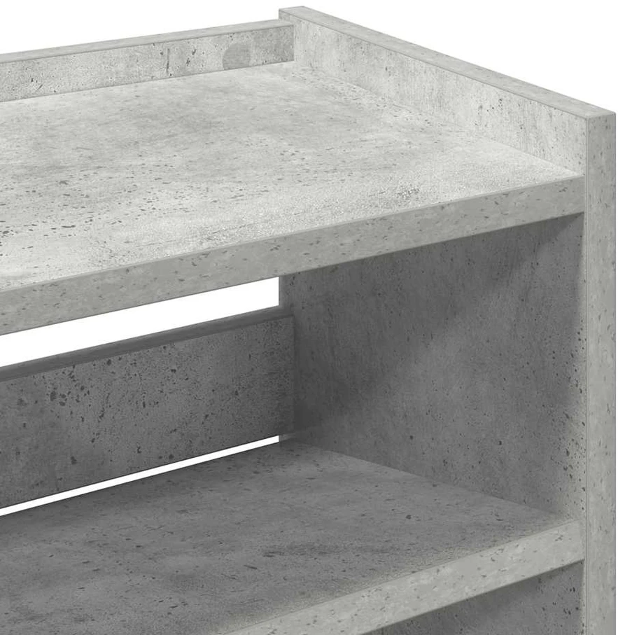 Lentyna batams, betono pilka, 80x25x61,5cm, apdirbta mediena