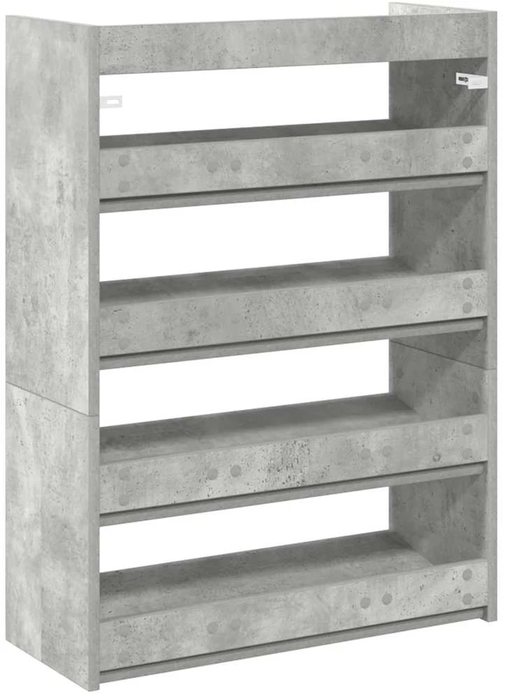 Lentyna batams, betono pilka, 80x25x61,5cm, apdirbta mediena