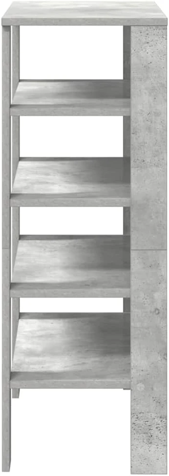 Lentyna batams, betono pilka, 61x32x87,5cm, apdirbta mediena