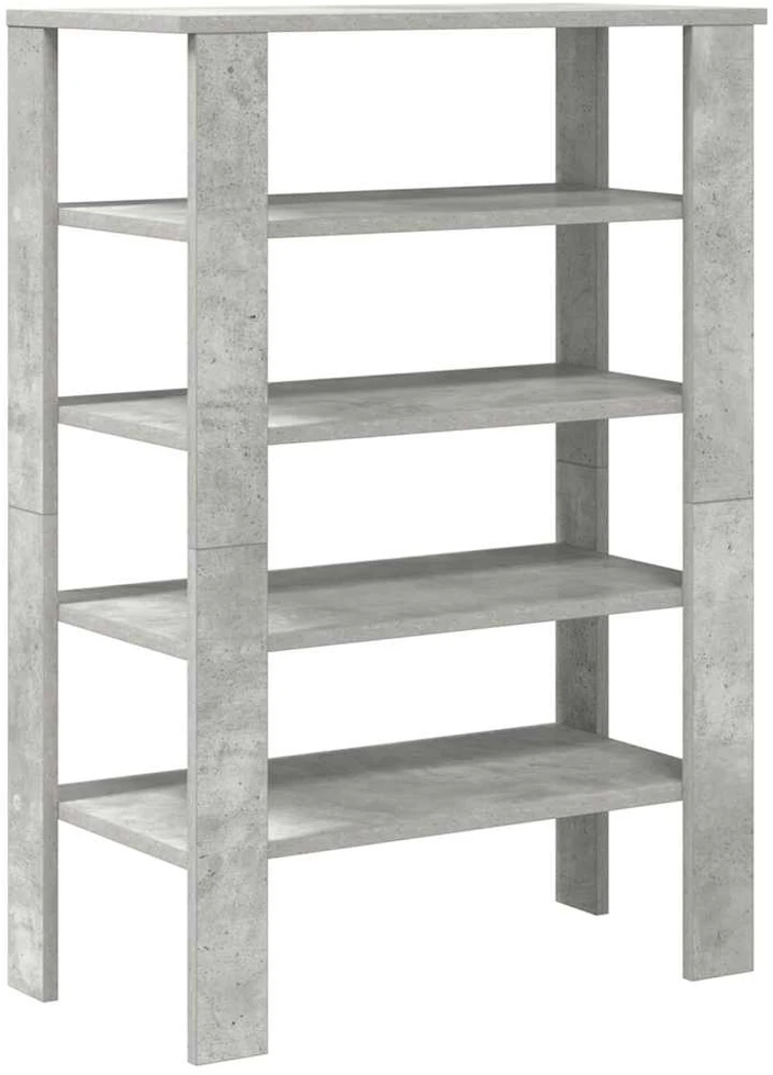 Lentyna batams, betono pilka, 61x32x87,5cm, apdirbta mediena