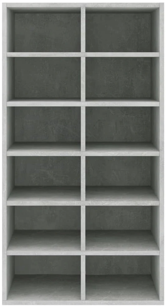 Lentyna batams, betono pilkos spalvos, 54x34x100,5cm, mediena