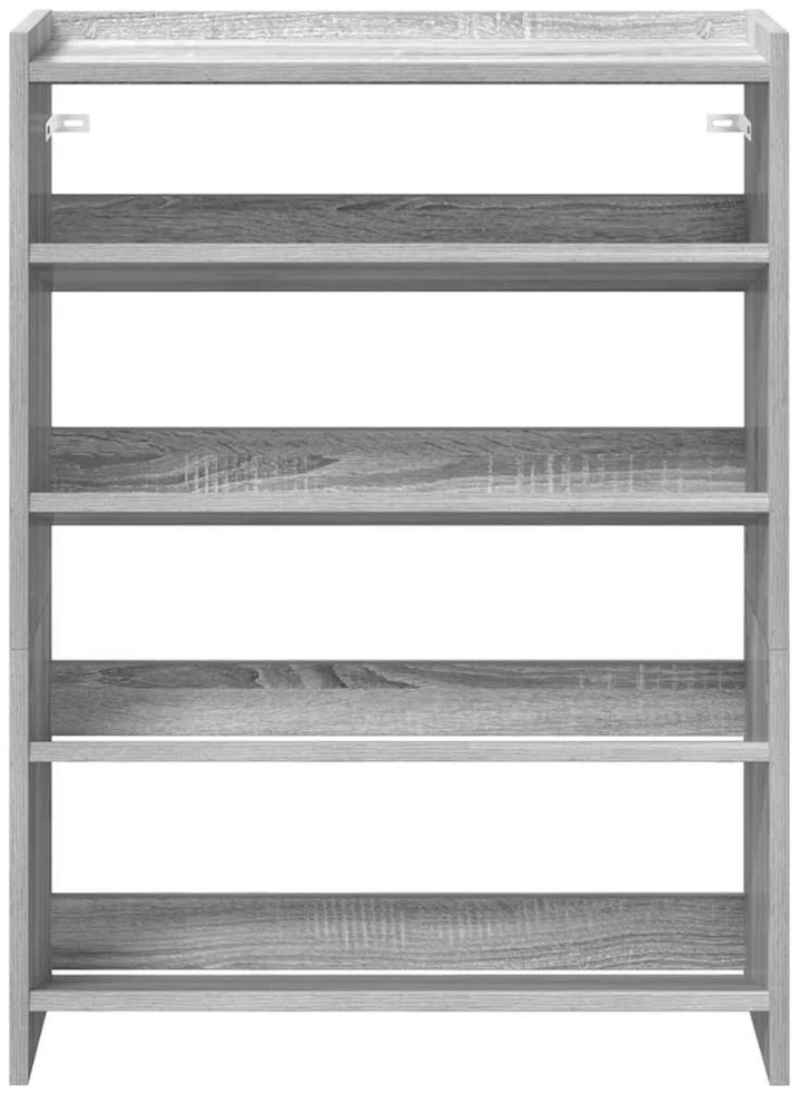 Lentyna batams, pilka ąžuolo, 80x25x61,5cm, apdirbta mediena