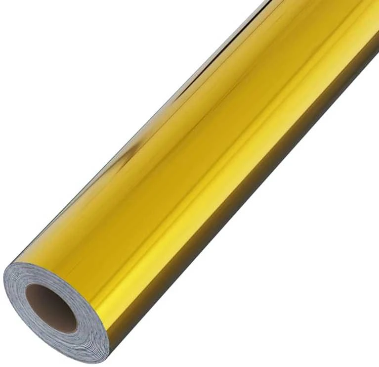 Lipni plėvelė baldams, auksinės spalvos, 500x90cm, PVC, blizgi
