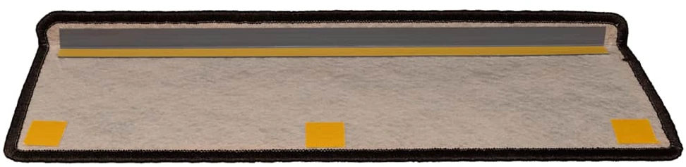 Lipnūs laiptų kilimėliai, 15vnt., antracito spalvos, 65x21x4cm
