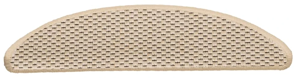 Lipnūs laiptų kilimėliai, 15vnt., berber spalvos, 56x17x3cm