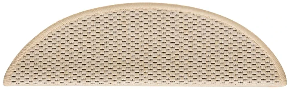 Lipnūs laiptų kilimėliai, 15vnt., berber spalvos, 56x17x3cm