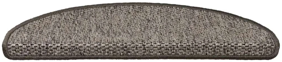 Lipnūs laiptų kilimėliai, 15vnt., rudi smėlio , 65x21x4cm