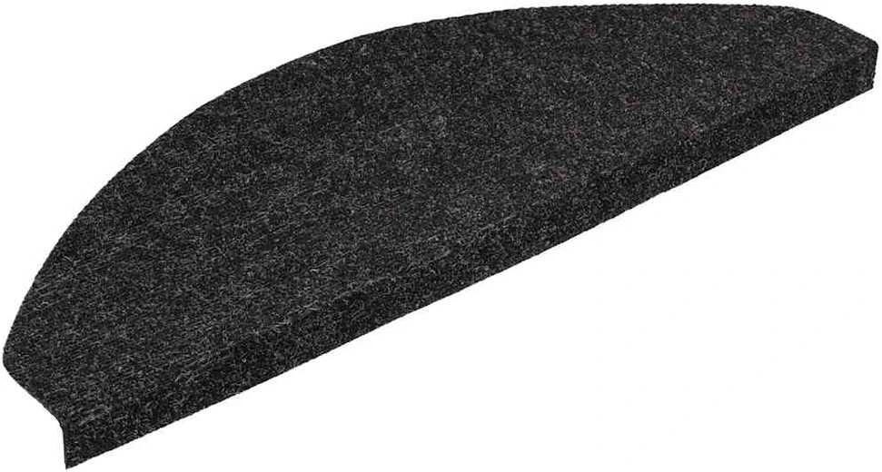 Lipnūs laiptų kilimėliai, 20 vnt., juodos spalvos, 56x17x3cm