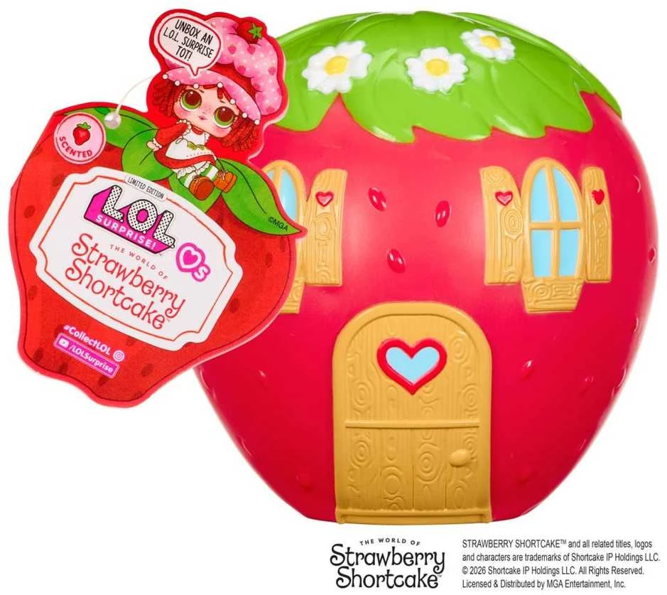 MGA L.O.L. Surprise Loves braškių pyrago Tots lėlytė PDQ 596530-EUC