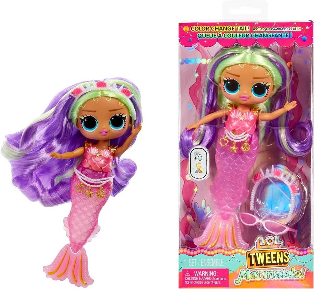 MGA L.O.L. Surprise Tweens MERMAID lėlė Cleo Cove 510437-EUC