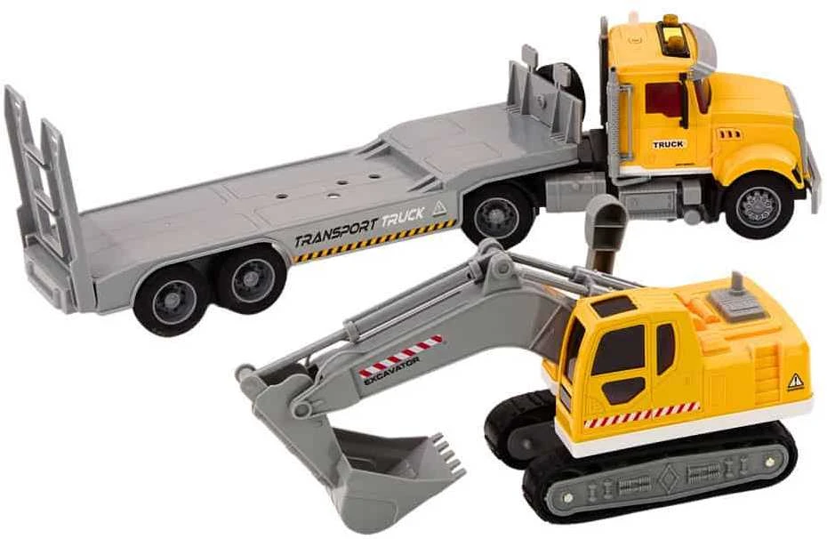 Lean Toys Ekskavatorius, geltonas