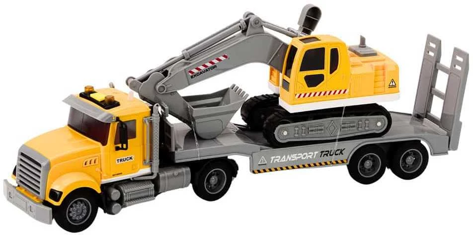 Lean Toys Ekskavatorius, geltonas