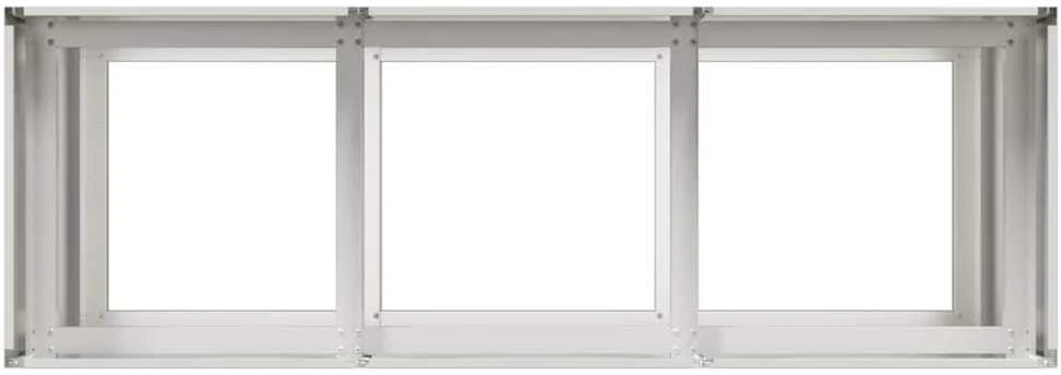 Lovelis, 120x40x80cm, nerūdijantis plienas