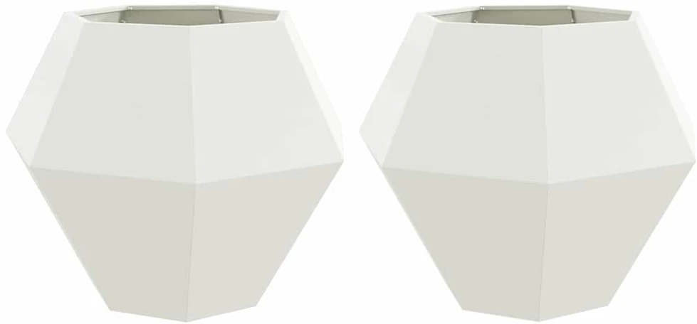 Lovelis 2 vnt. Balta 100 x 100 x 80 cm Plienas