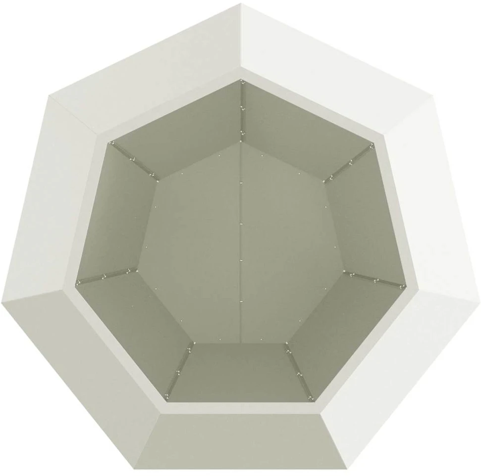 Lovelis 2 vnt. Balta 100 x 100 x 80 cm Plienas