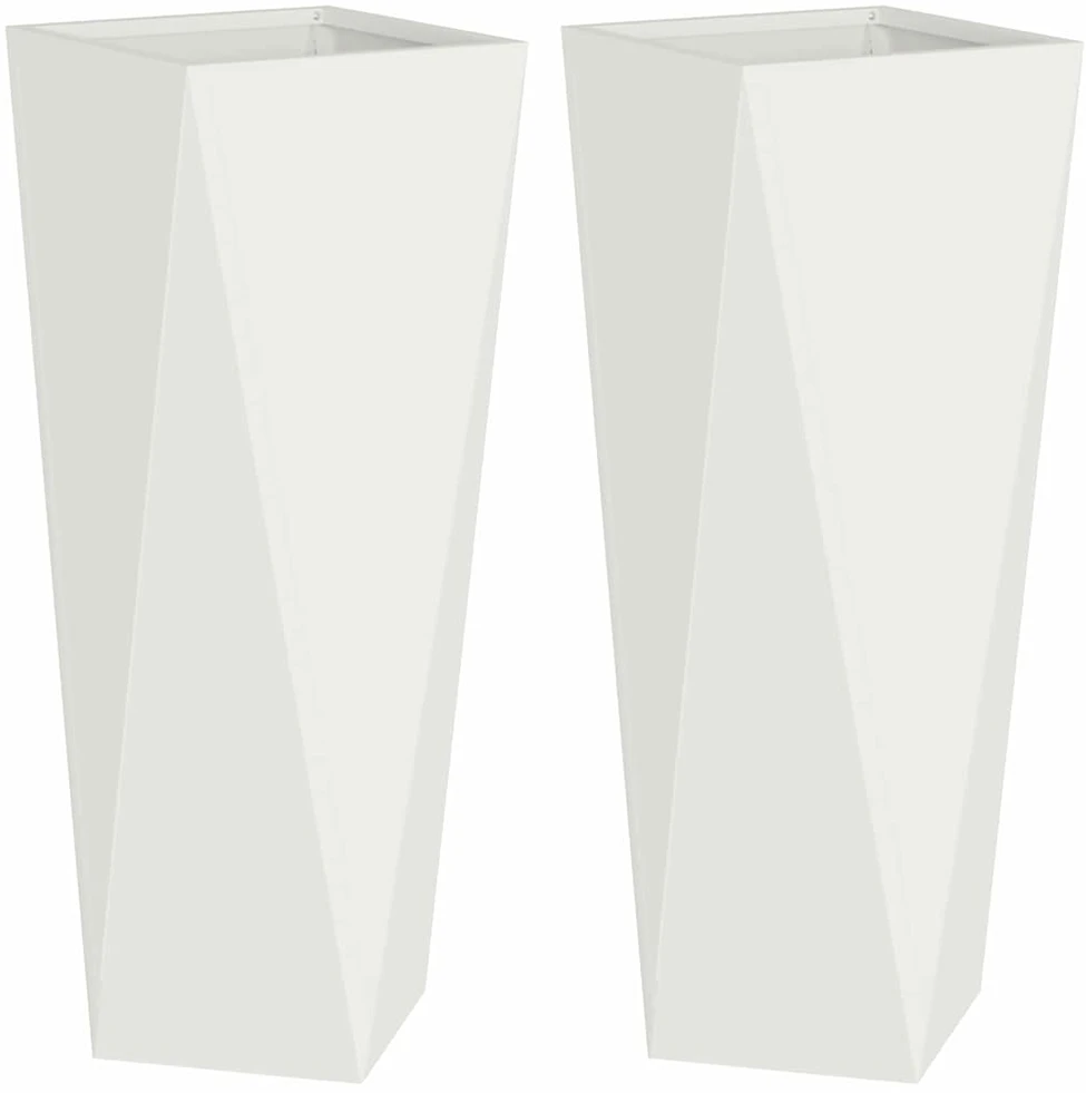 Lovelis 2 vnt. Balta 30 x 30 x 75 cm Plienas