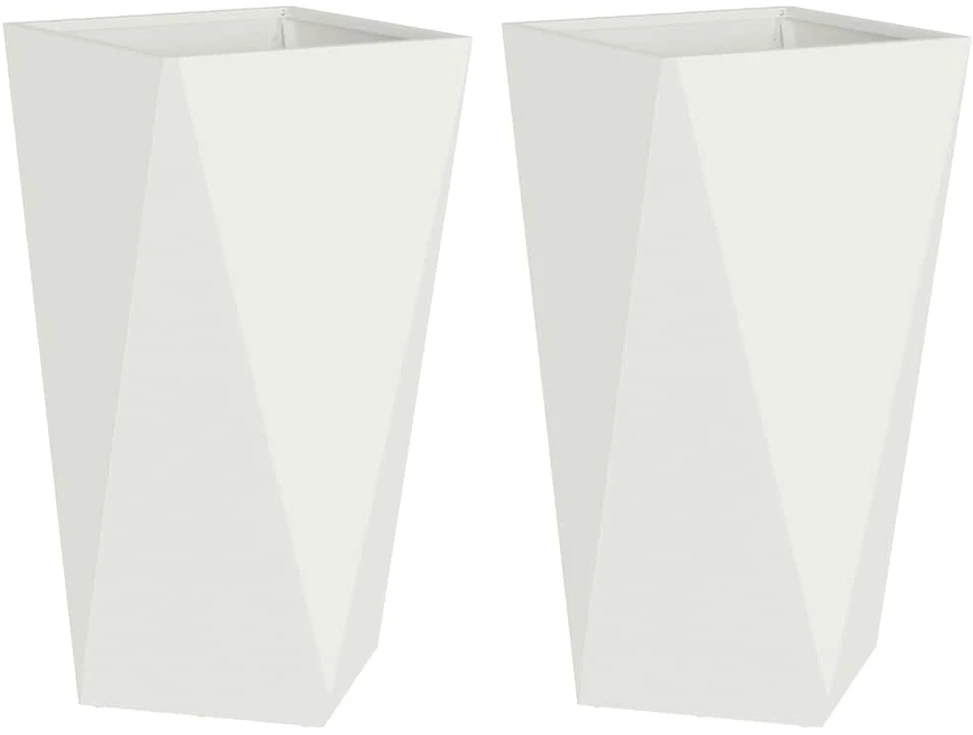 Lovelis 2 vnt. Balta 40 x 40 x 75 cm Plienas