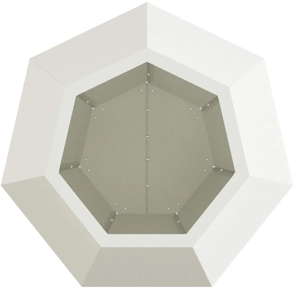 Lovelis 2 vnt. Balta 50 x 50 x 40 cm Plienas