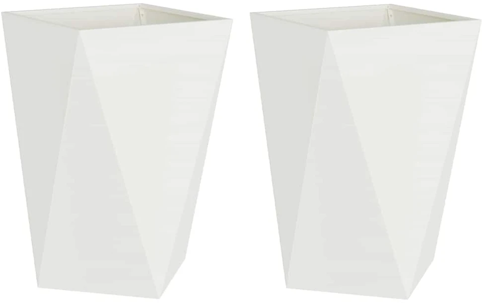 Lovelis 2 vnt. Balta 50 x 50 x 75 cm Plienas