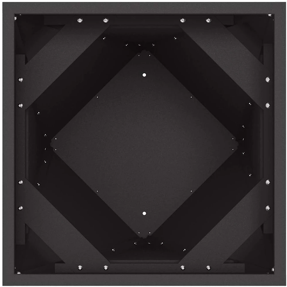 Lovelis 2 vnt. Juoda 40 x 40 x 75 cm Plienas