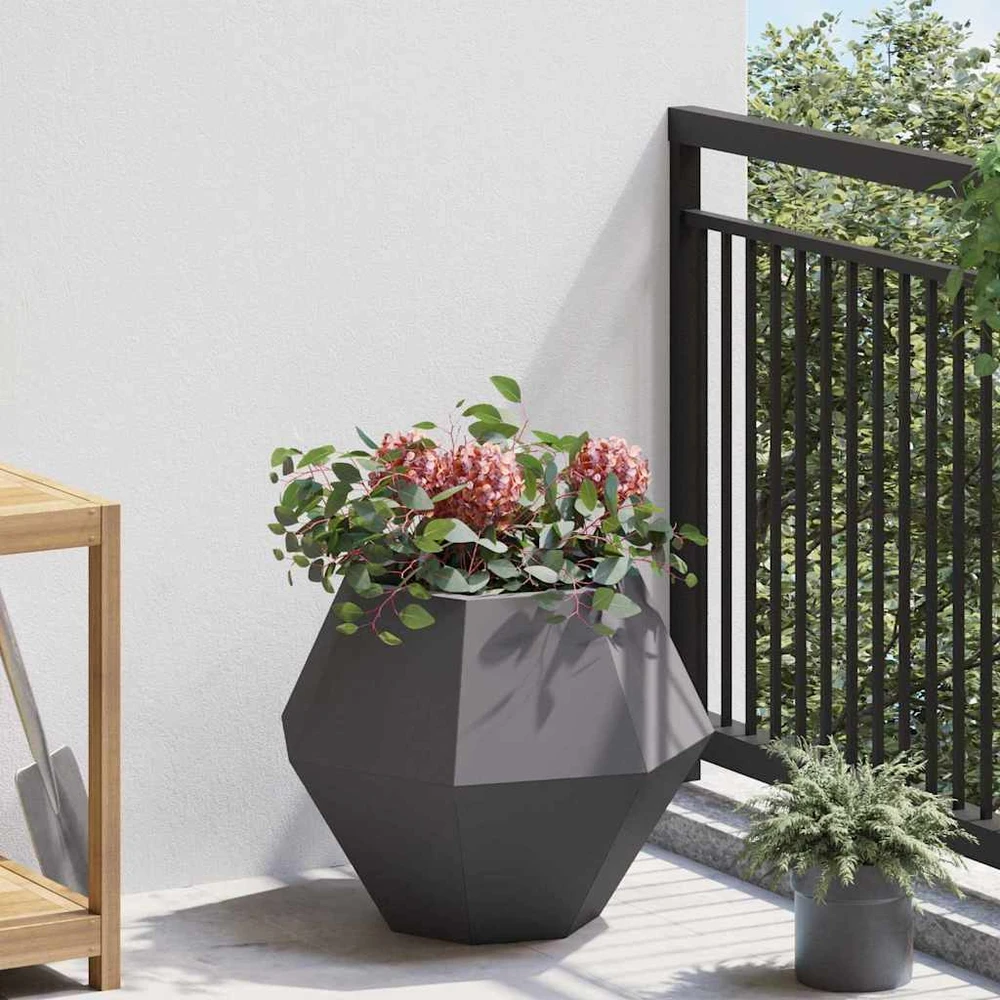 Lovelis 2 vnt. Juoda 50 x 50 x 40 cm Plienas